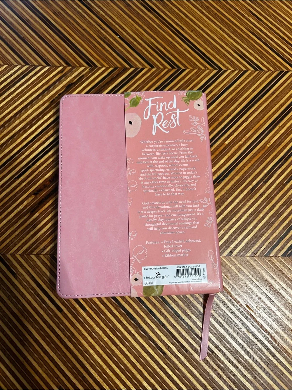 Find Rest Pink Devotional Journal by Shaunti Feldhahn